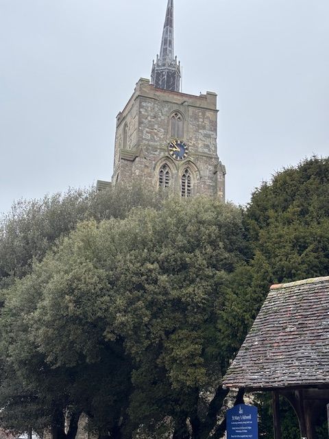 View of the iconic Ashwell Church